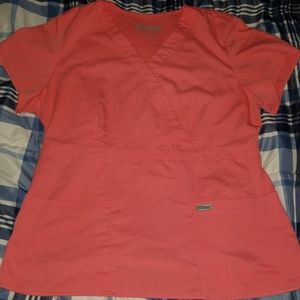 Grey's anatomy XL Coral scrub top